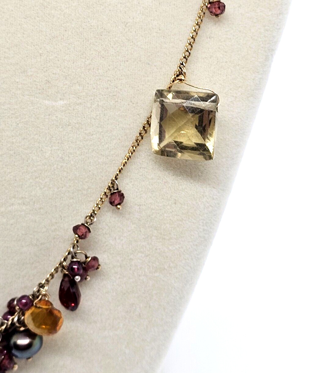 RARE Alexis Bittar Gold Tone Sterling Multi-Gemst… - image 3