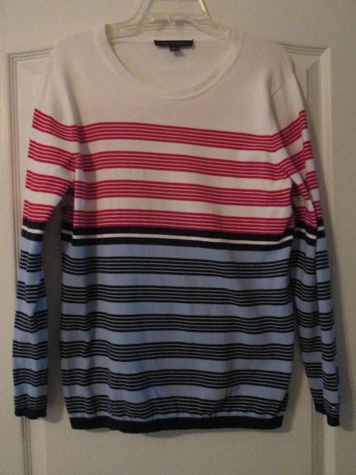 Tommy Hilfiger Striped Knit Top - Red/White/Blue … - image 1