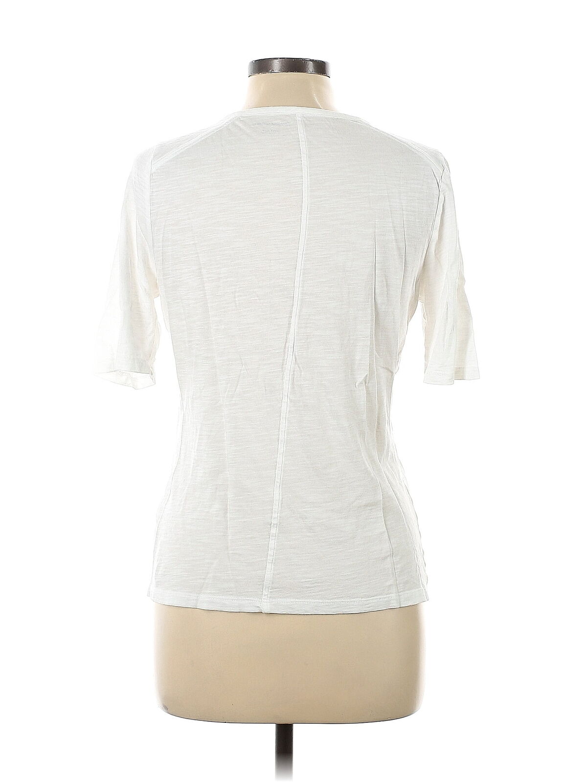 Banana Republic Women White Short Sleeve Top L - image 2