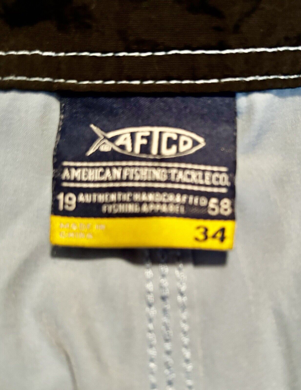 AFTCO Bluewater MEN'S Light Blue Cargo UNLINED Fi… - image 5