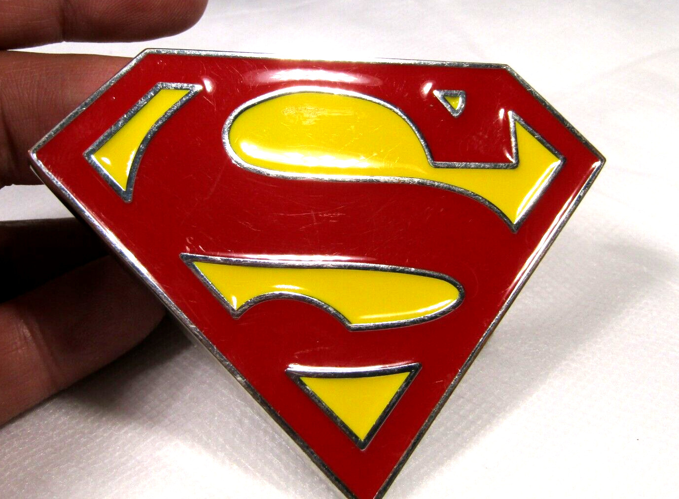 DC's Superman Belt Buckle Official Red Yellow Ful… - image 7