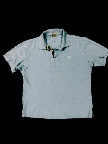 burberry brit polos mens  blue medium - image 1