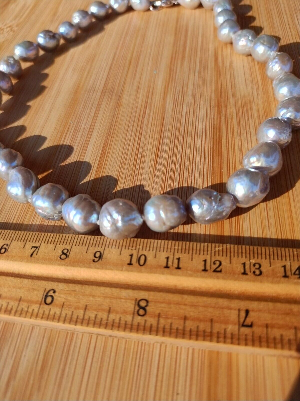 Honora silver Freshwater Ming Pearl necklace 925 … - image 3