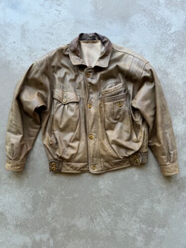 Vintage 90’s Leather Jacket Boxy