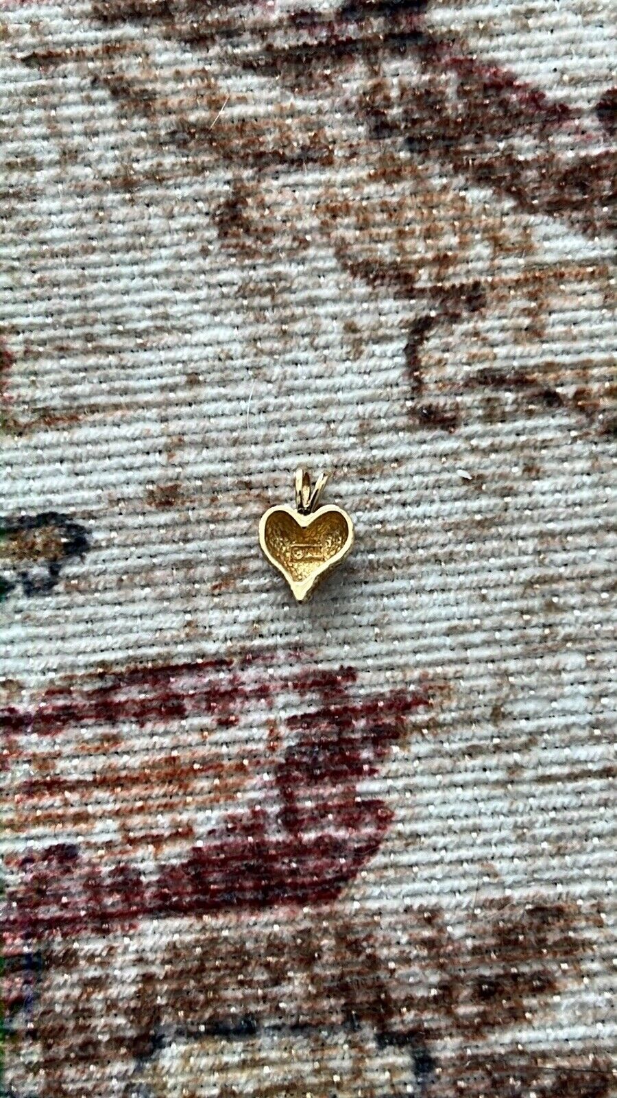 14k solid yellow gold petite heart pendant - image 3