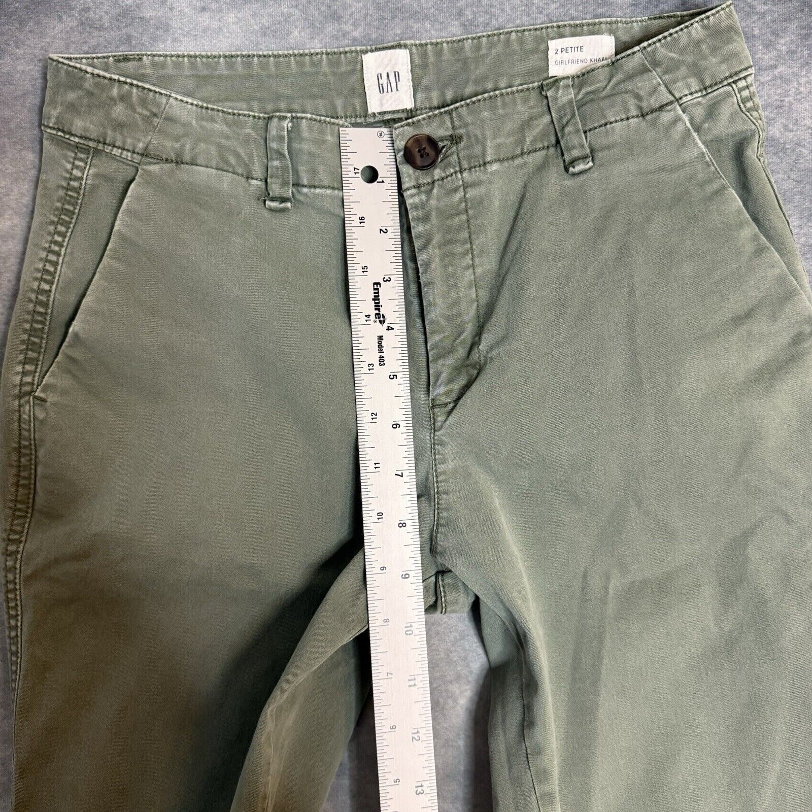 GAP Women's Size 2 Petite Pants Mid Rise Khakis G… - image 7