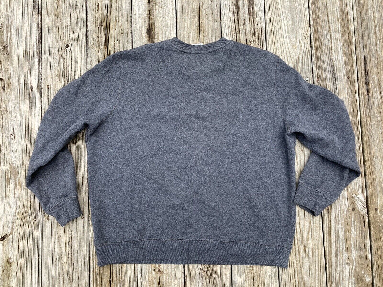 Vtg Y2K Nike Crewneck Sweatshirt Charcoal Gray Sz… - image 4