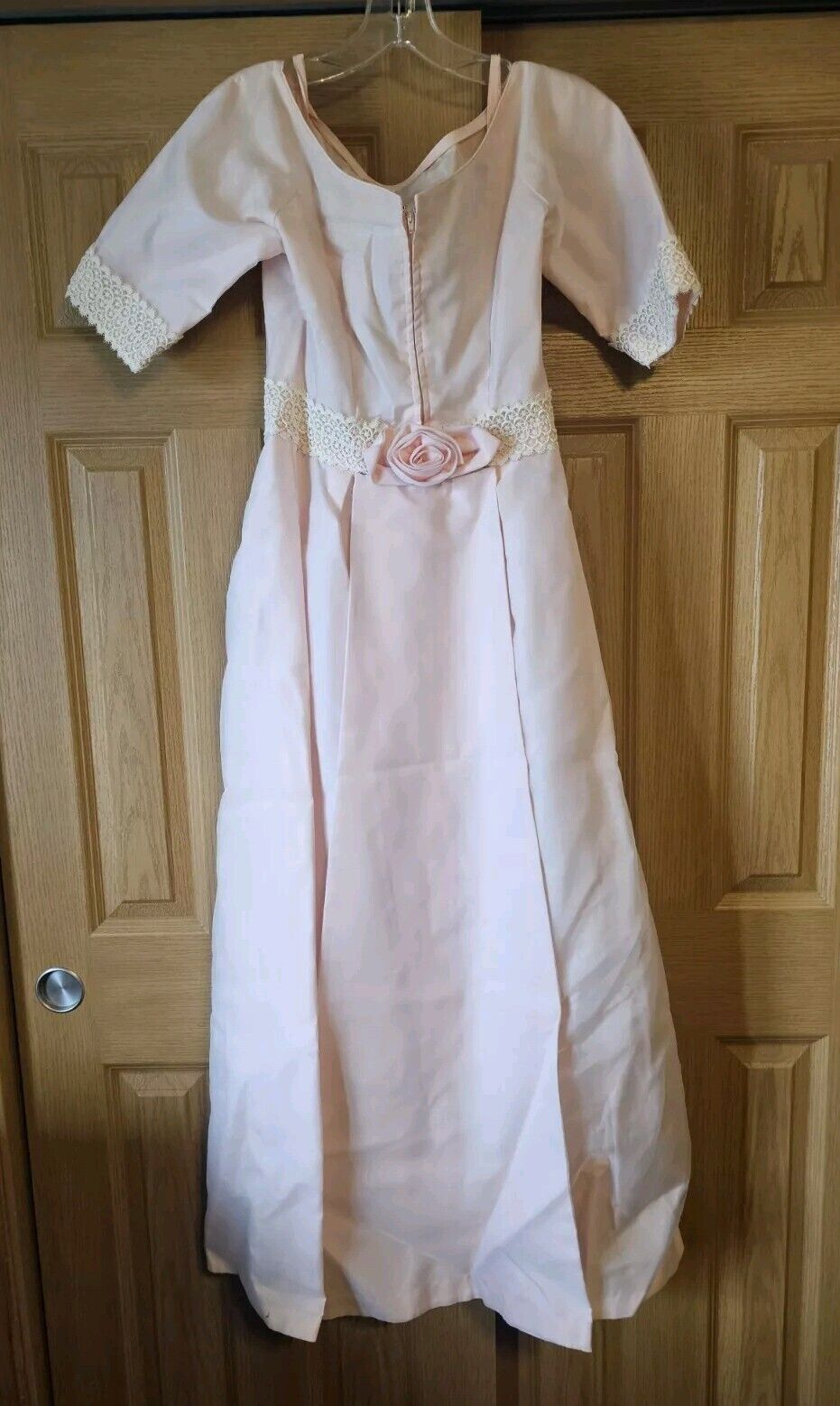 Vintage Lorrie Deb Pastel Pink Dress Small Remova… - image 4