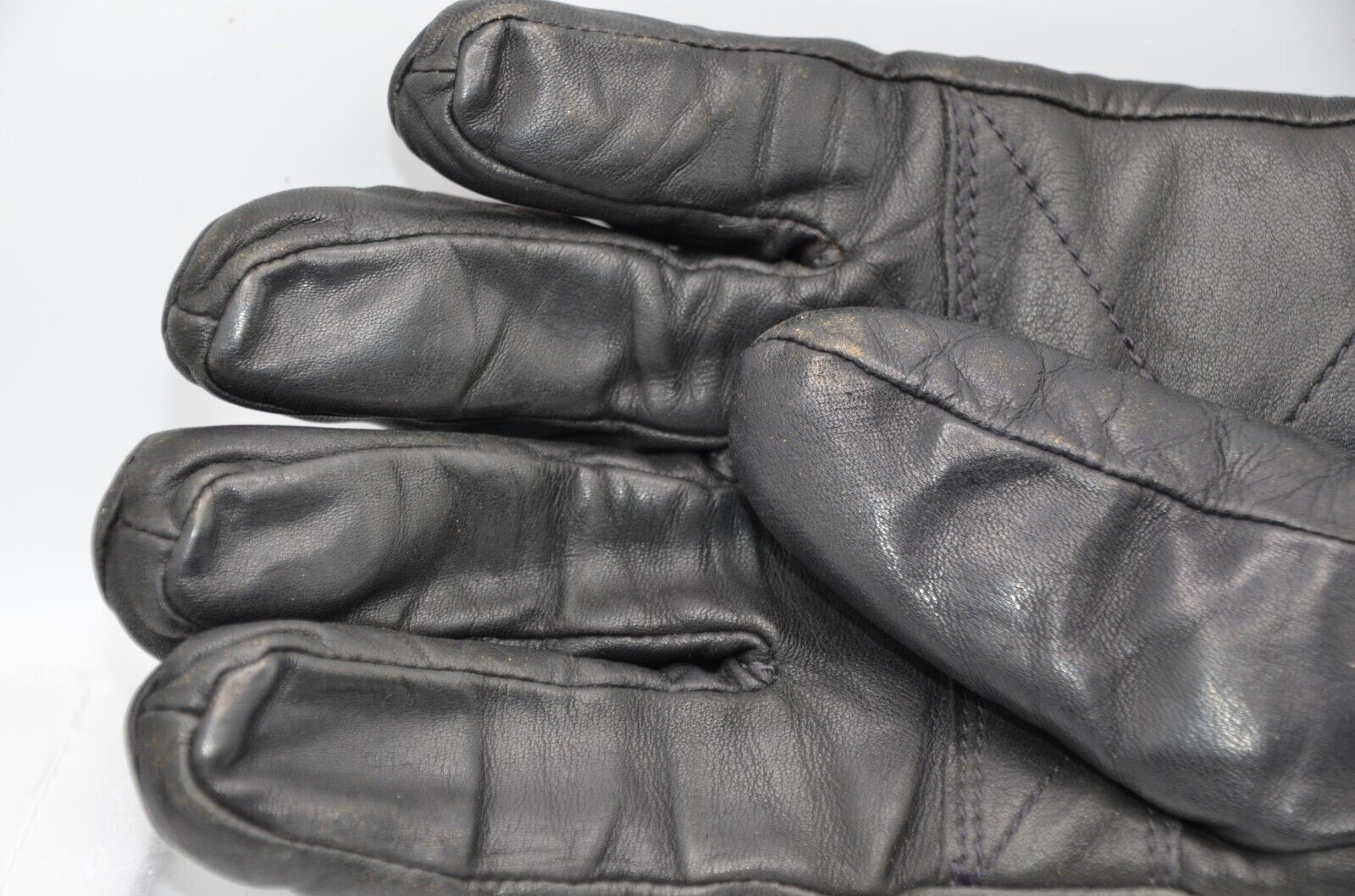 Vintage Bates Motorcycle Riding Leather Gloves In… - image 9