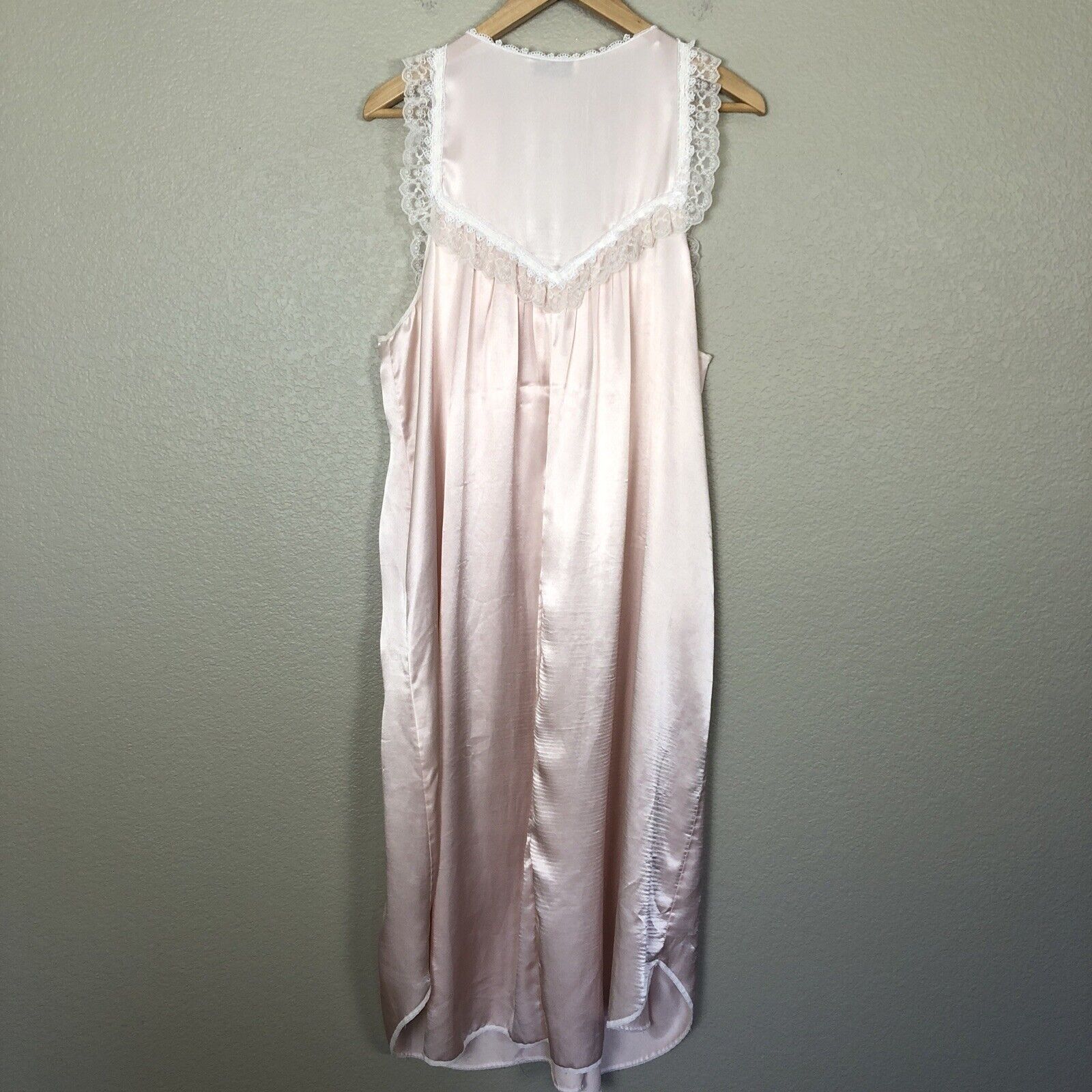 Christian Dior Lingerie VTG Size L 42" Satin Lace… - image 5