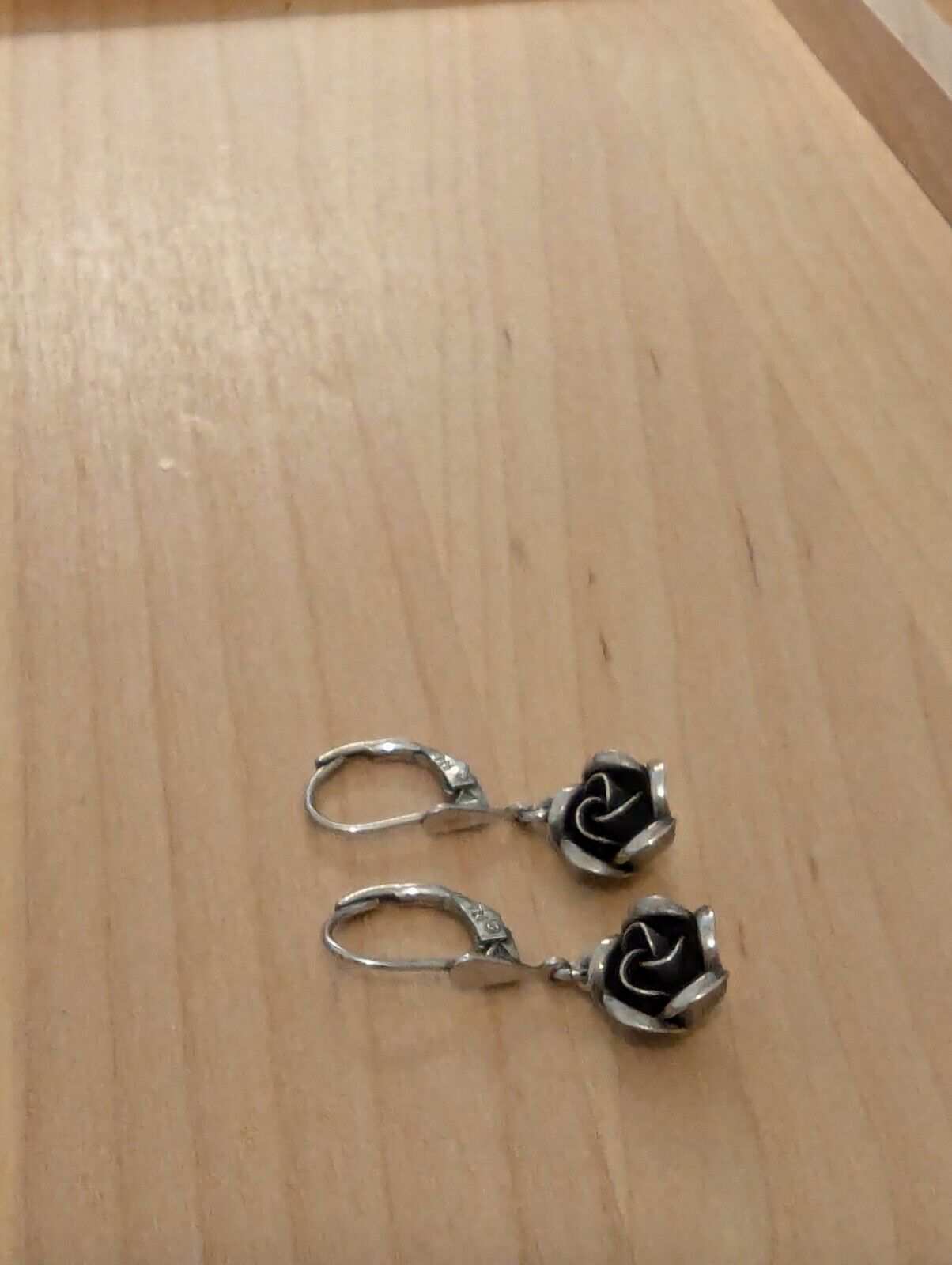 925 Sterling Silver Earrings Vienna Earring, Rose… - image 2