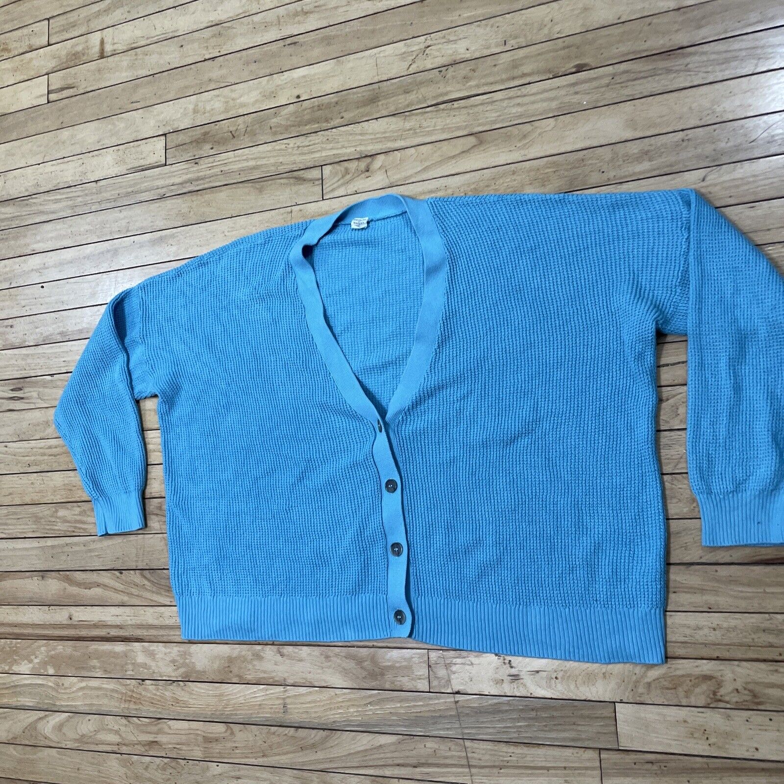 MELROSE & MARKET Cardigan Women 3X Teal Blue Chun… - image 22