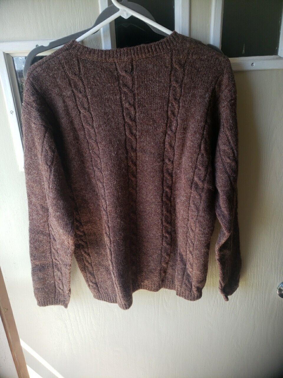 Vintage Ann Wi 100% Wool Cable Knit Sweater Women… - image 3