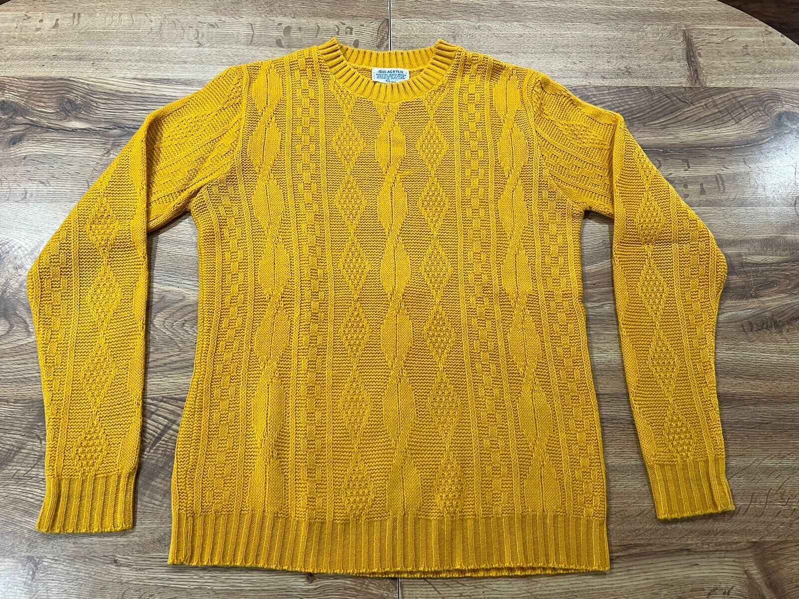 VTG 60s 70s Sears Cable Knit Acrylic Women’s medi… - image 1