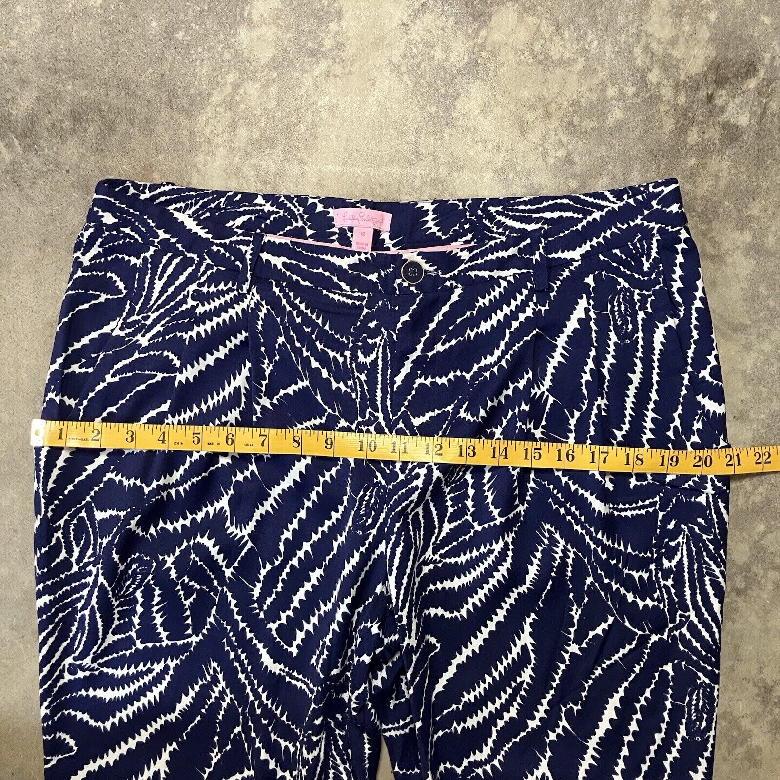 Lilly Pulitzer Pants Womens 12 Blue Show Your Str… - image 4