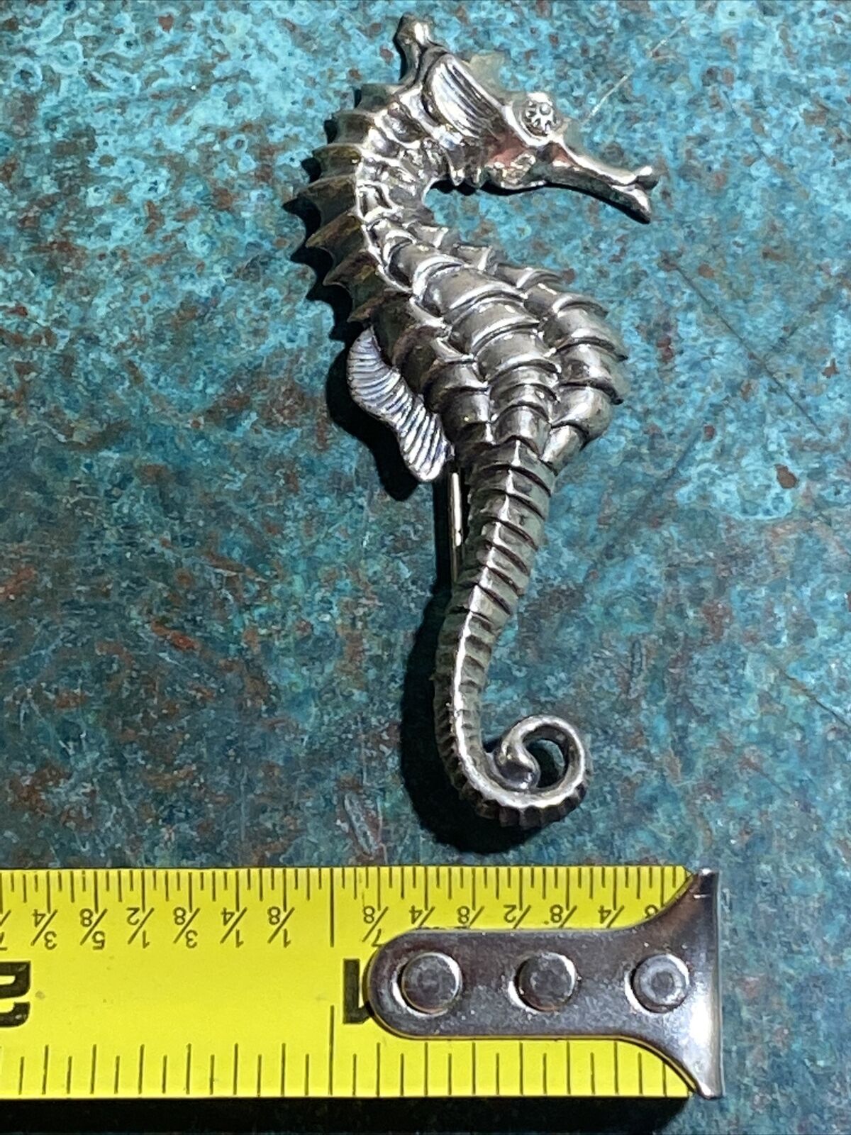 Vintage Beau Sterling Silver  Seahorse Pin Brooch… - image 10