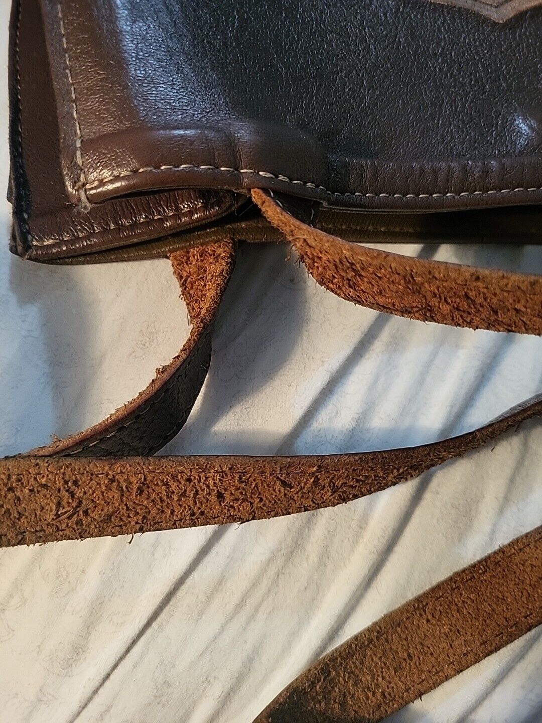 Vintage Harley Davidson Handbag Leather Brown Pur… - image 5