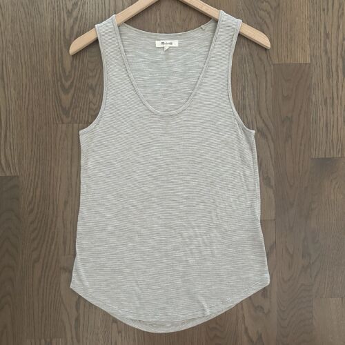 Madewell Anthem Scoop Neck Striped Tank in Hillcr… - image 1