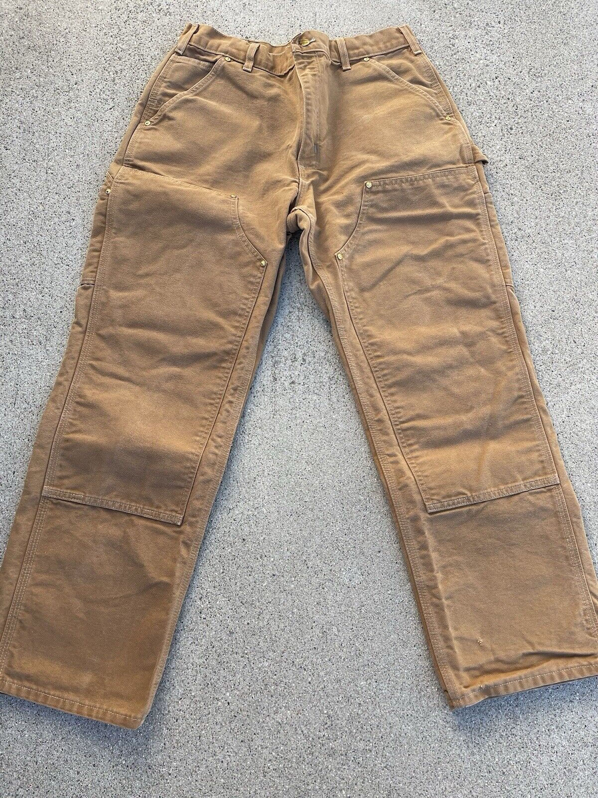 Carhartt B01 Double Knee Pants Mens 36x32 Brown C… - image 2