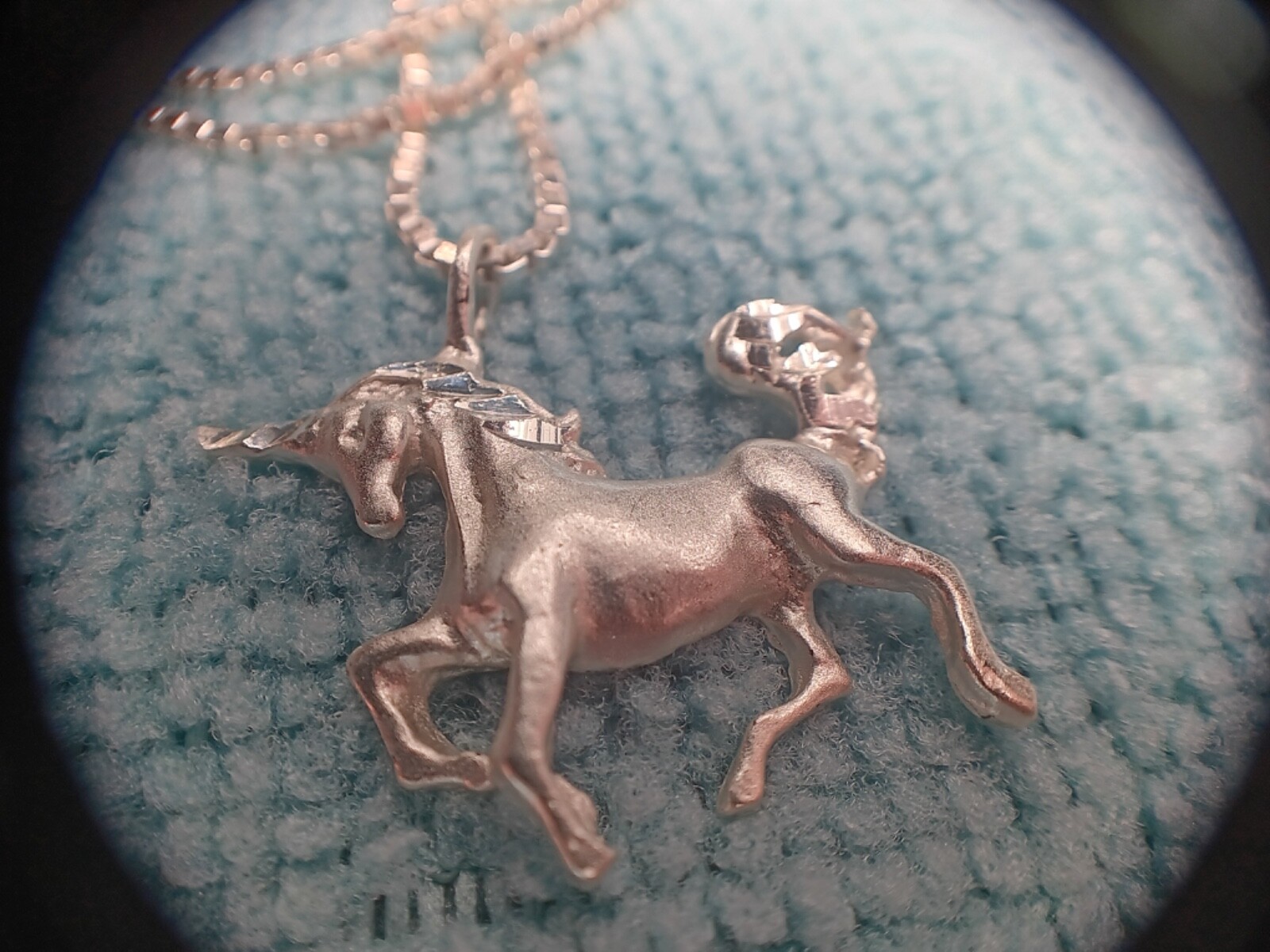 Vintage 925 Sterling Silver Unicorn Pendant - image 2