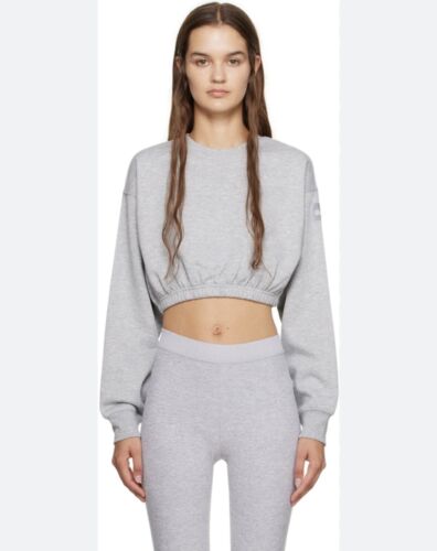 alo yoga crop sweatshirt size medium pullover crew