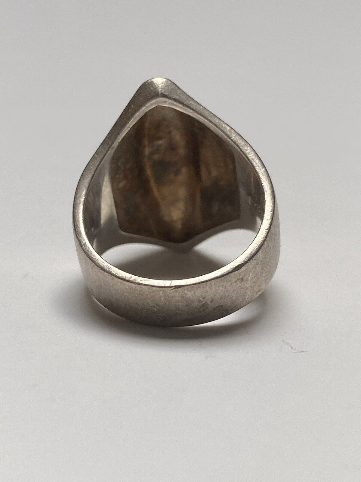 Vintage Modernist Sterling Silver Ring - image 3