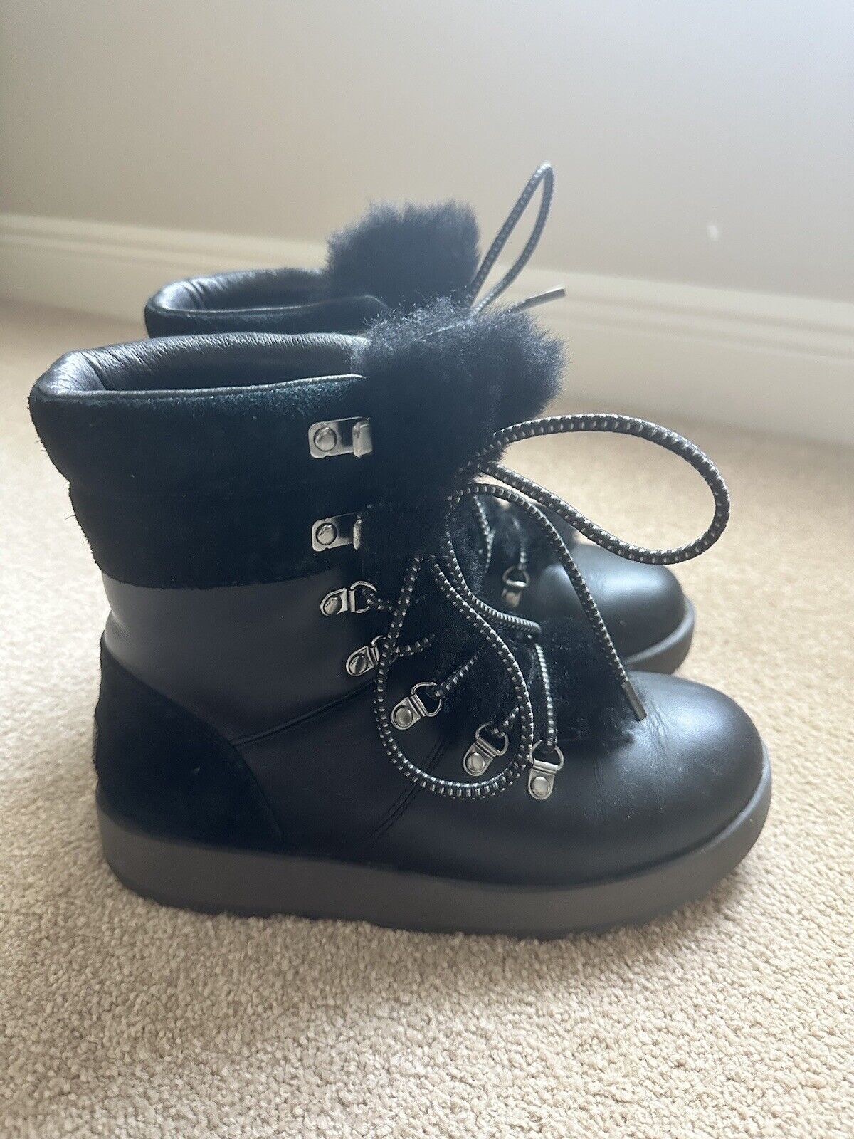 Ugg Viki Waterproof Boots Black Size 7 - image 1