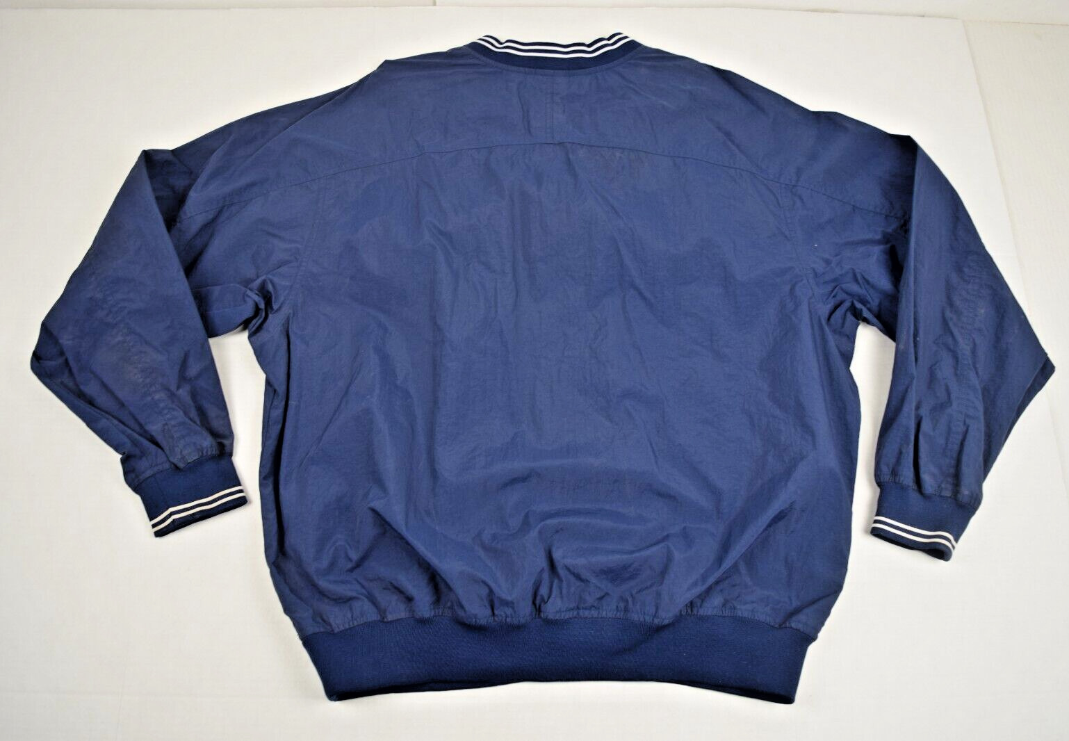 Vintage Nike Pullover Jacket Size L 90s Navy Blue… - image 2