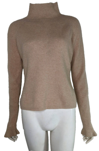 Cashmere Turtleneck Worthington Sweater Beige Tan 