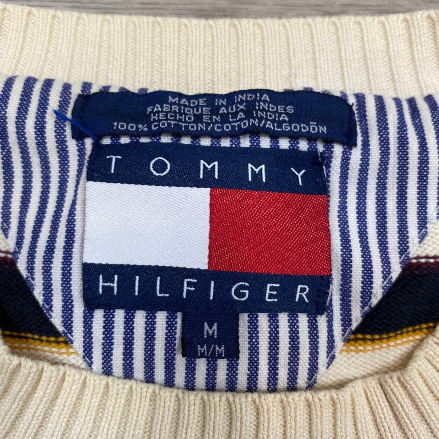 Tommy Hilfiger Striped Knit Crewneck Sweater Men'… - image 5