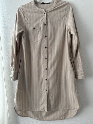 Gudrun Sjoden long sleeve shirt dress with pocket… - image 1