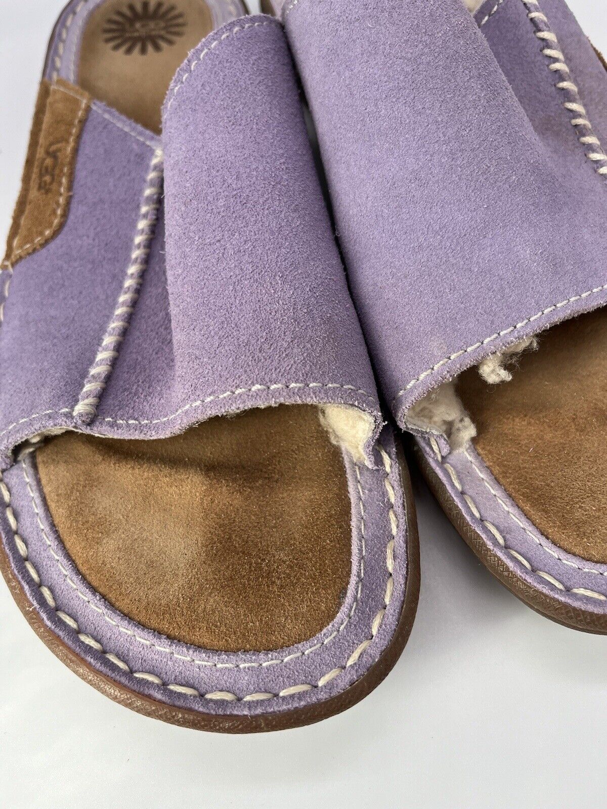 UGG Australia Lilac Suede Leather Sheepskin Comfo… - image 5