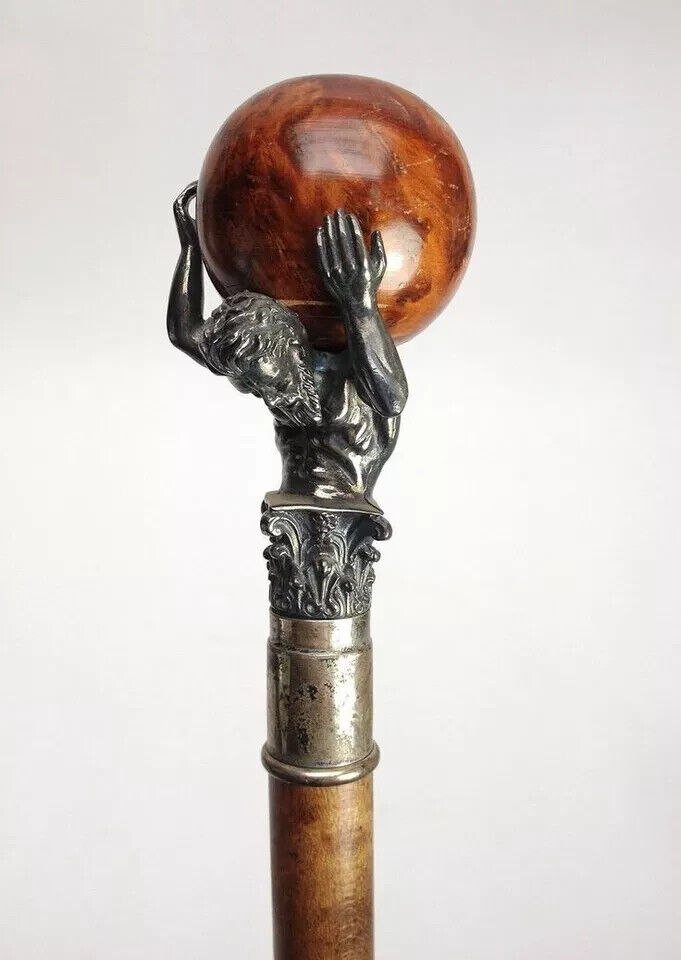 wooden walking stick hand carved beautiful wooden… - image 2