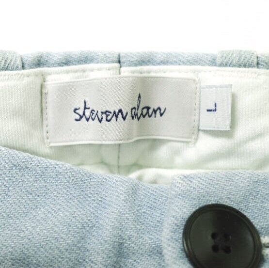 Steven Alan Bleach Stretch Denim Super Baggy Tape… - image 4