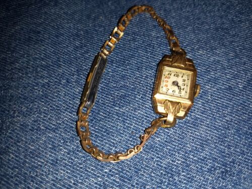 Art Deco 10K R.G.P. Bradfield Ladies Watch Vintag… - image 1