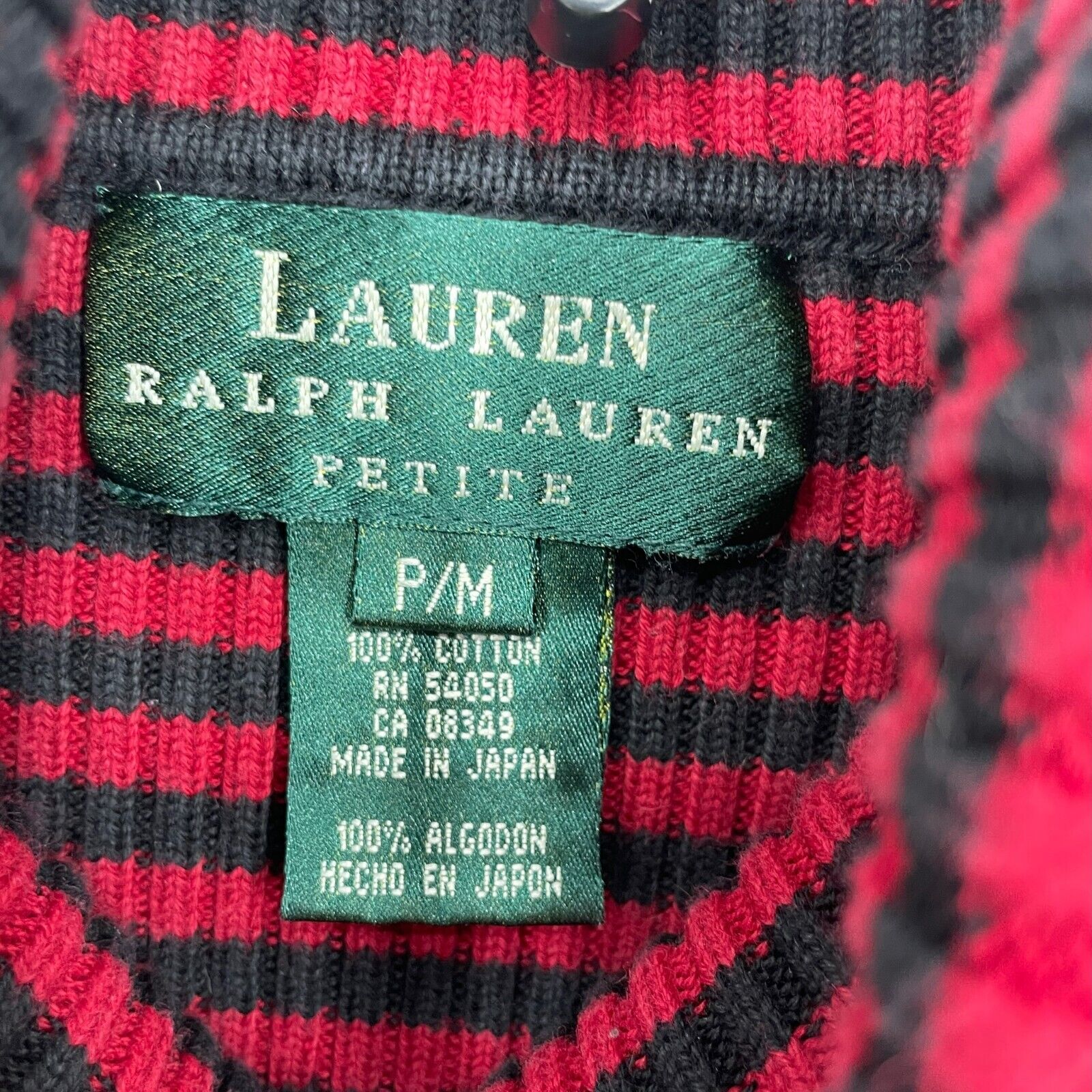 Lauren Ralph Lauren Sweater Women's Sz P/M Red Bl… - image 4