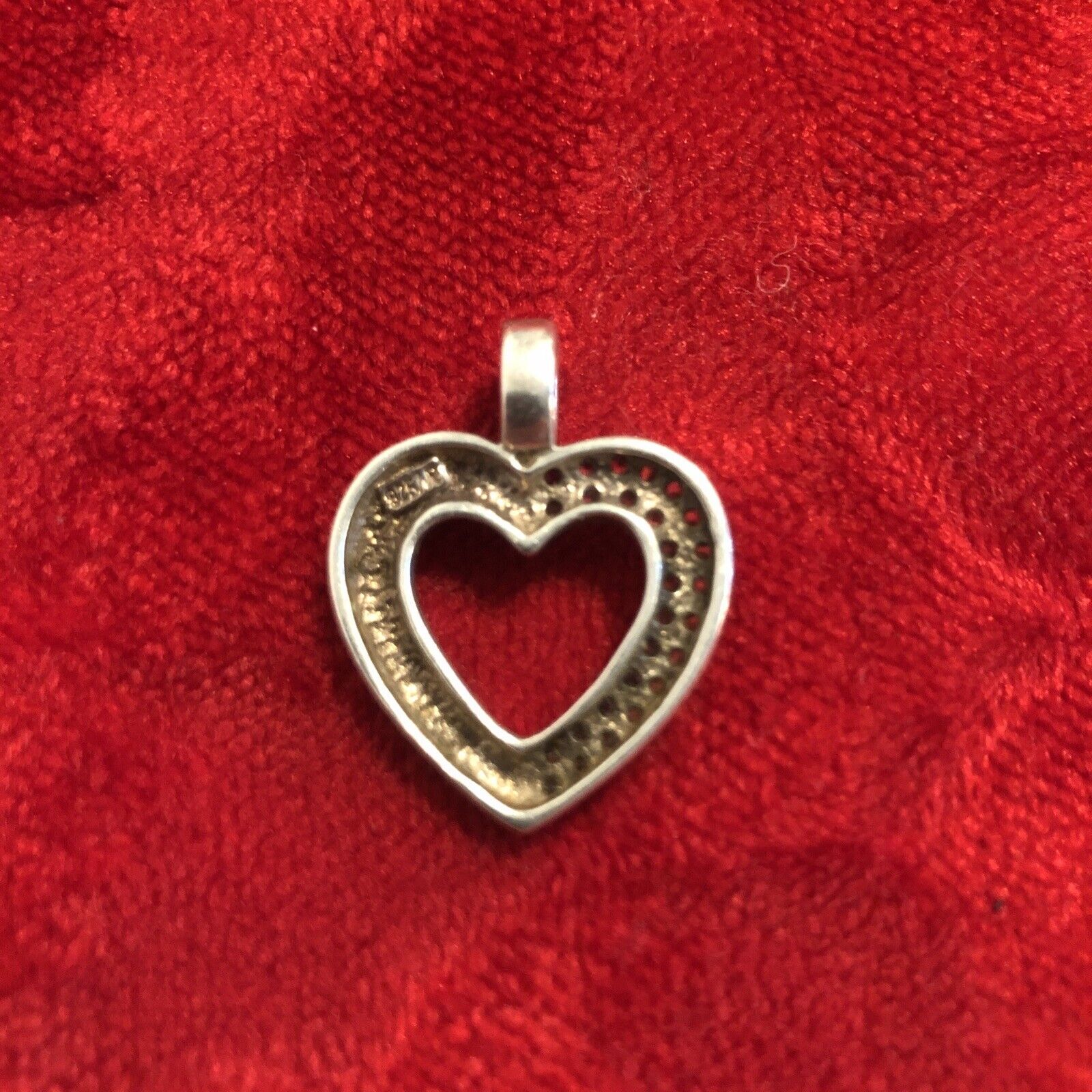 Cute Pendant Heart 925 Sterling Silver Heart Pend… - image 4