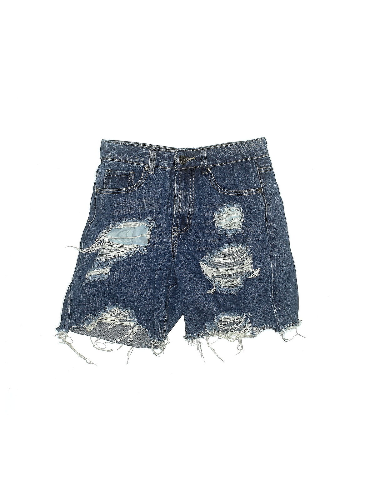 GOGO Women Blue Denim Shorts 5 - image 1