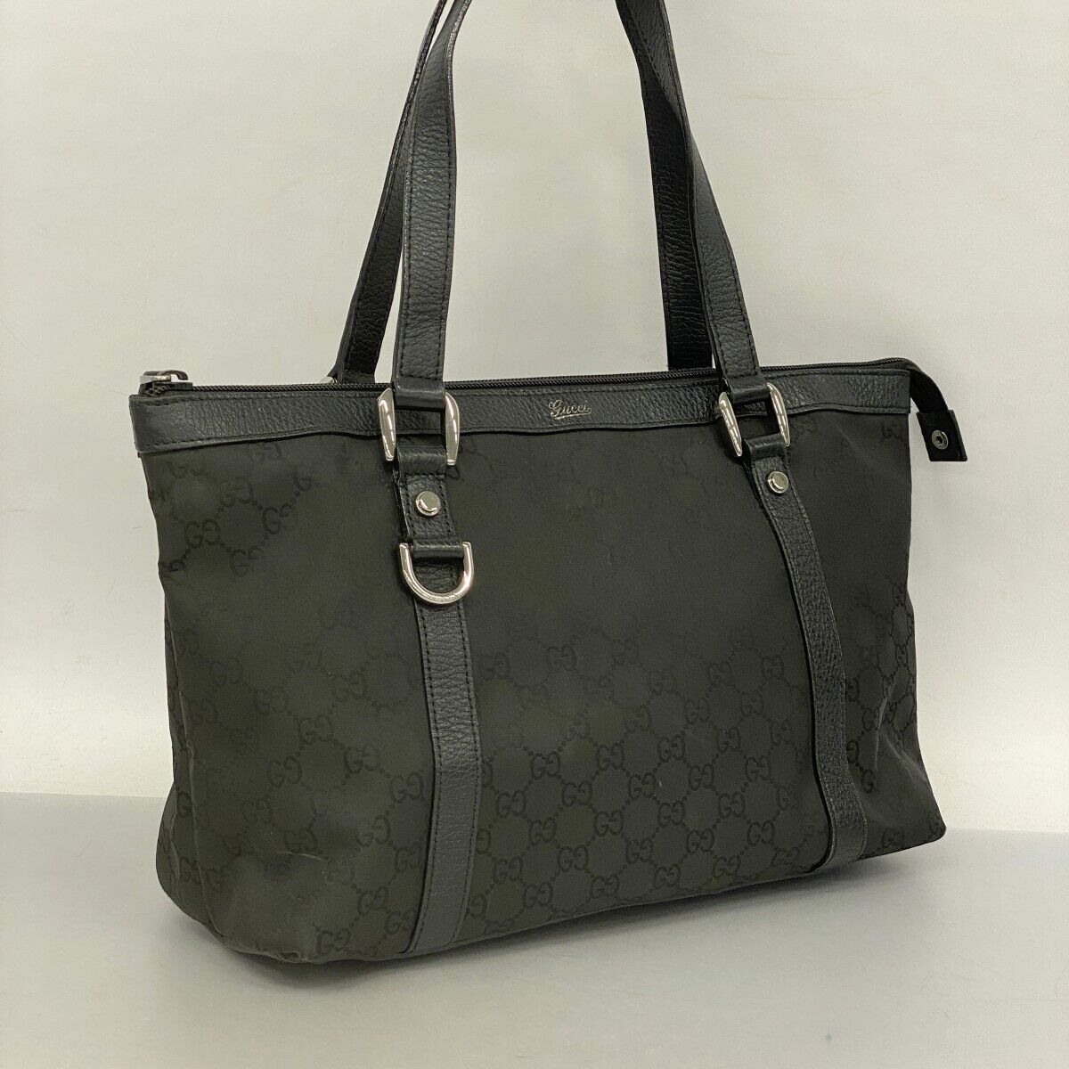 Gucci Tote Bag GG Nylon 268640 Nylon Black 250109N - image 2