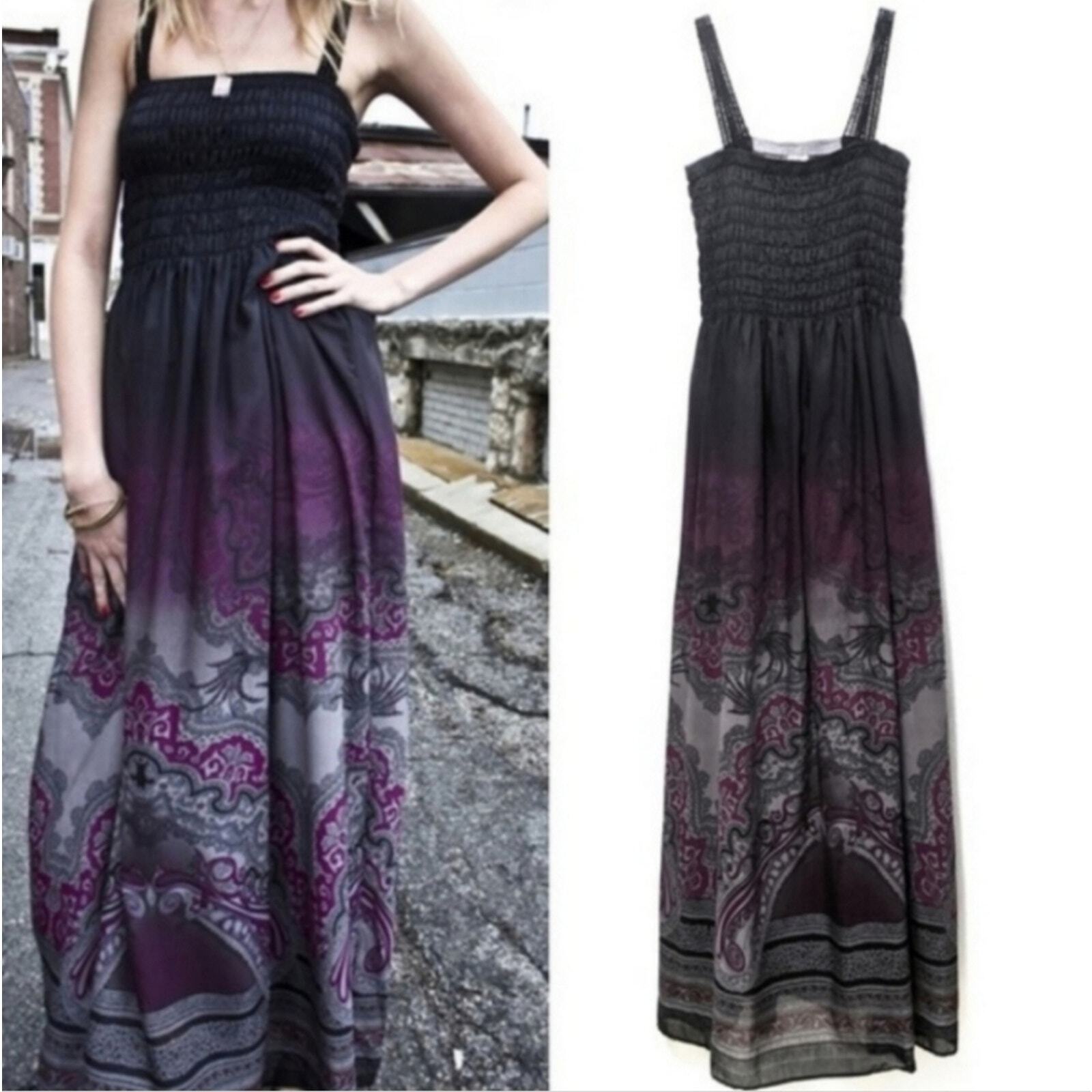 Free People Megs Smocked Brocade Damask Maxi Dress - image 8