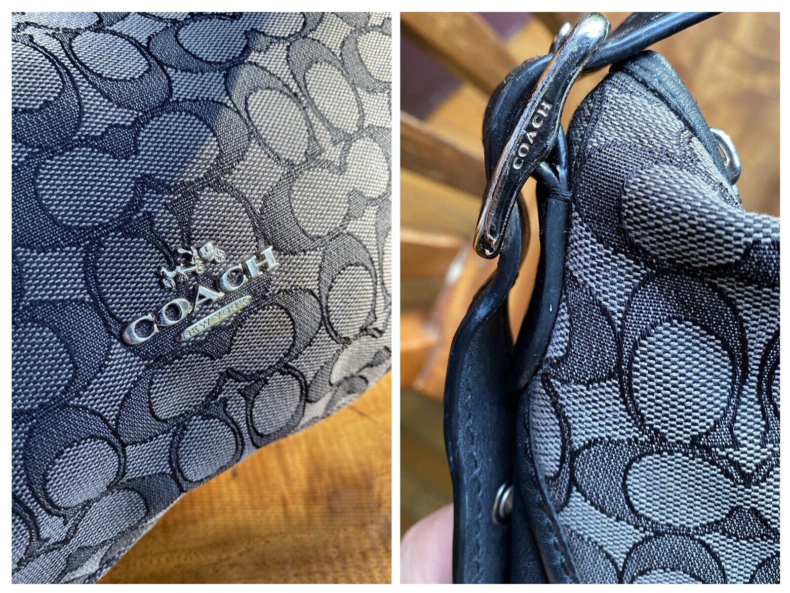 Coach Dufflette In Signature Jacquard Black and S… - image 15