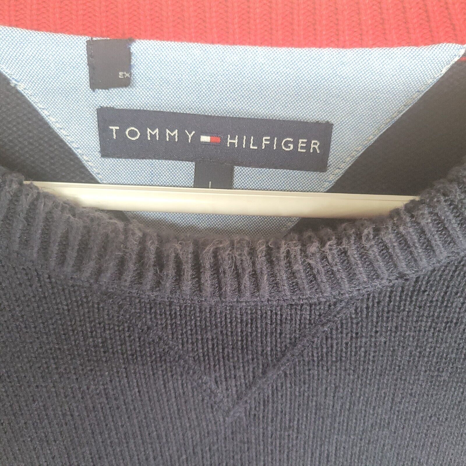 Tommy Hilfiger Premium Cotton Men’s L Navy Blue C… - image 6