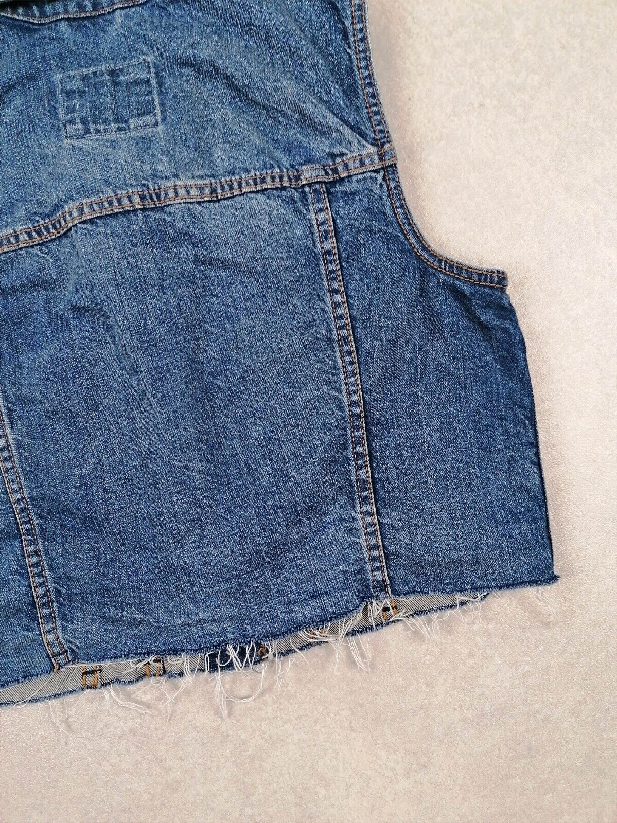 ABERCROMBIE & FITCH Vintage Y2K Denim Vest Top Je… - image 5