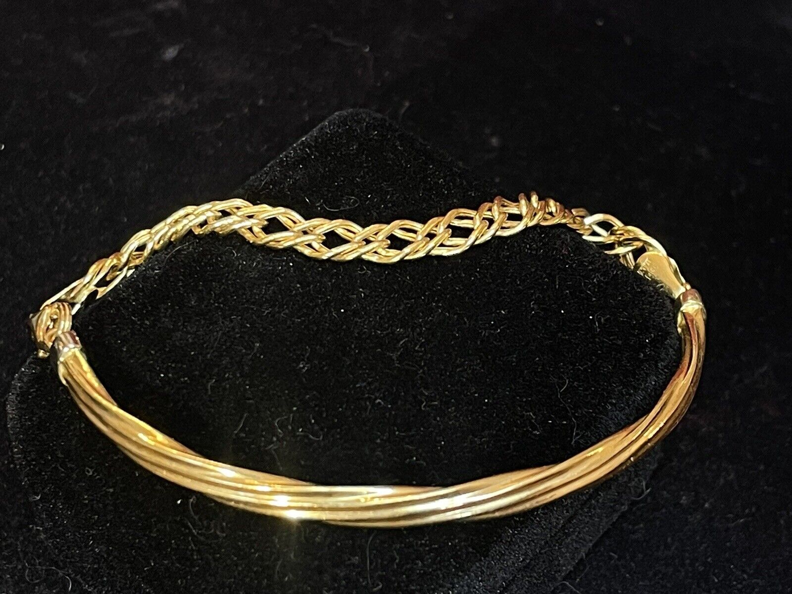 VINTAGE ESTATE 18K GOLD BRACELET DESIGNER SIGNED … - image 13