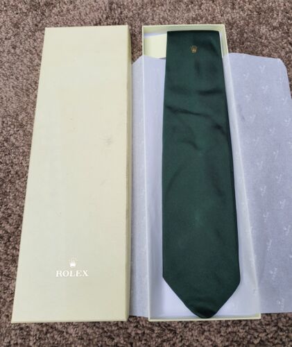 ROLEX TIE in box 100% ORIGINAL NECKTIE 100% SILK /