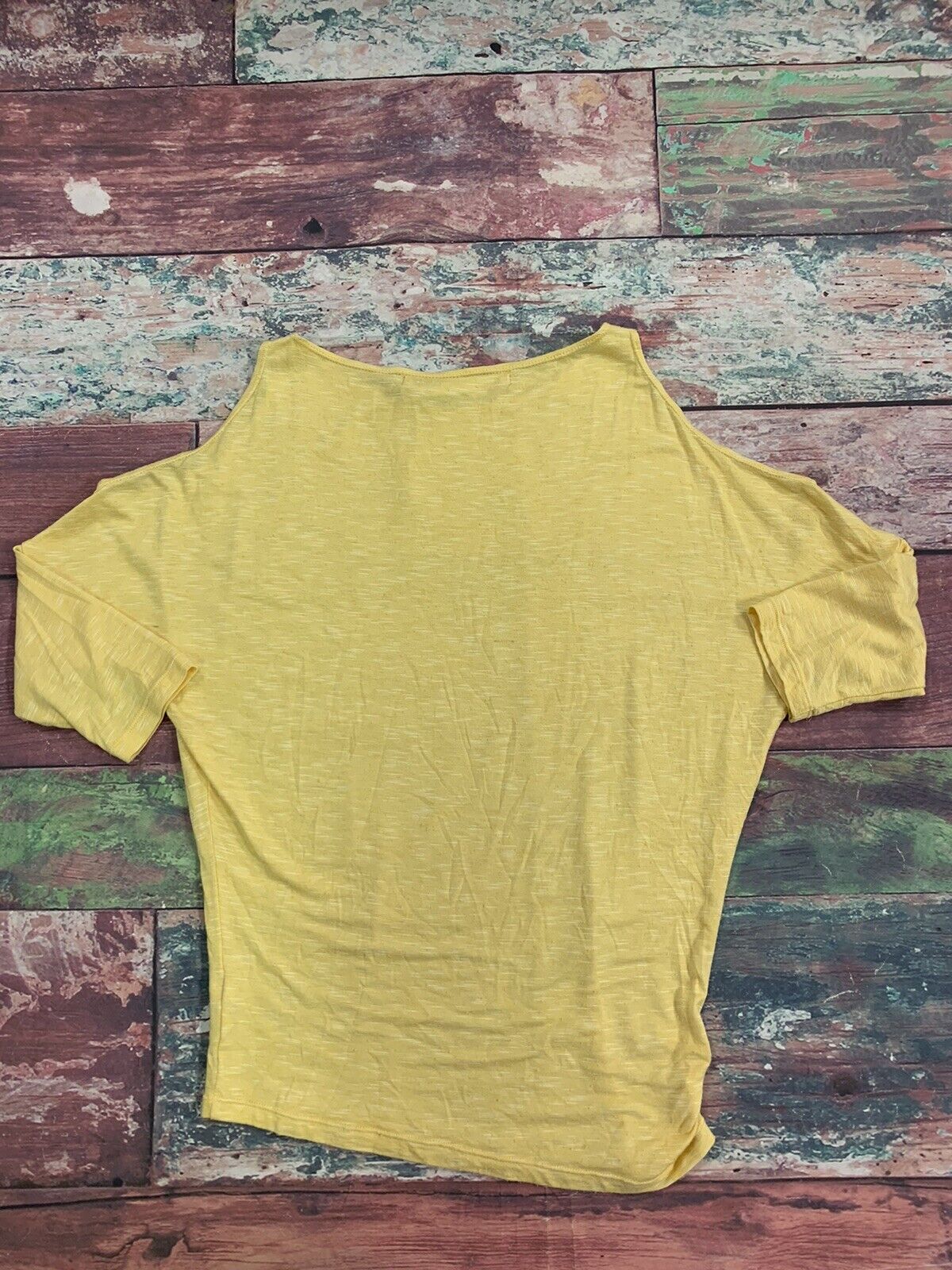 Chelsea and violet cold shoulder 3/4 Sleeve yello… - image 7