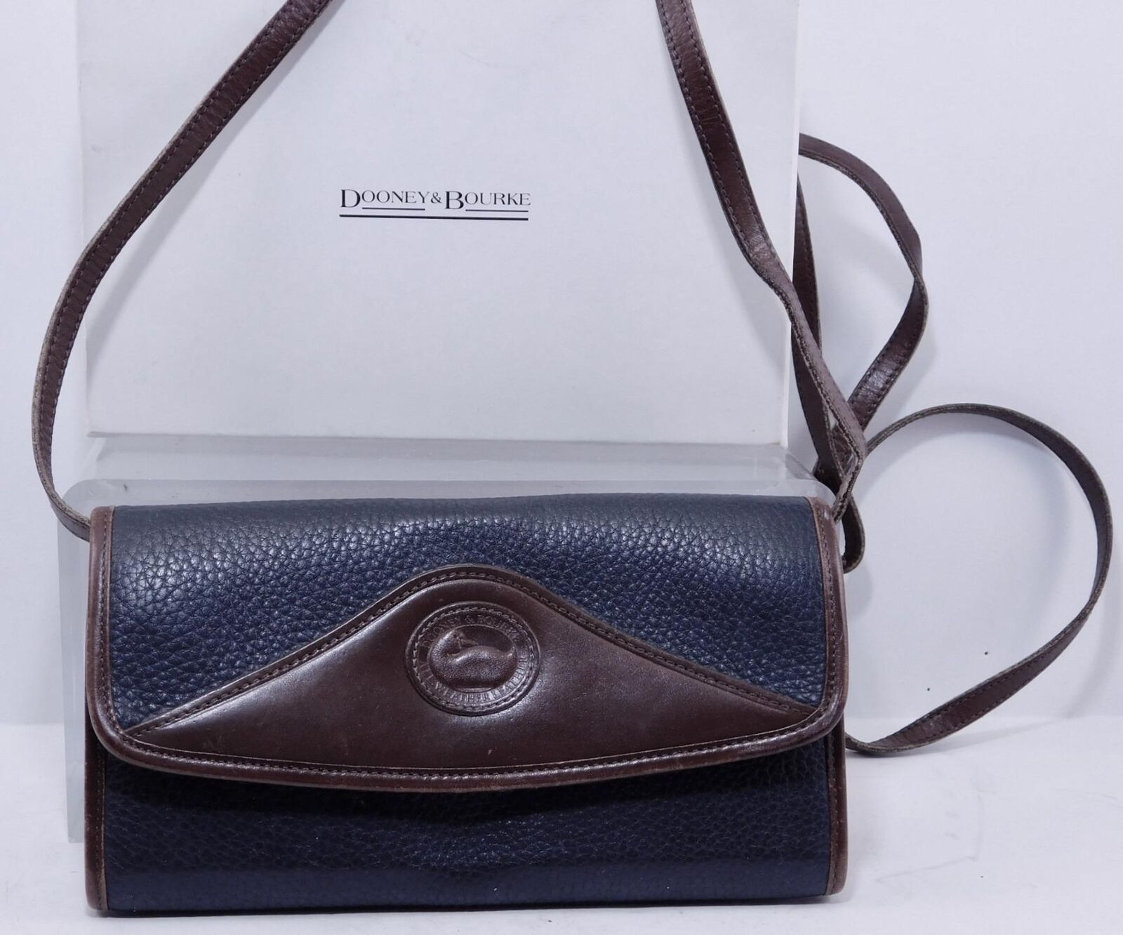 DOONEY & BOURKE "ALL Weather Leather" Navy Blue &… - image 1