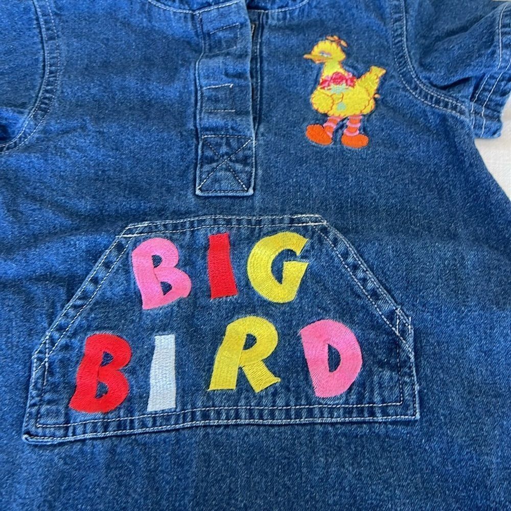 Vintage denim big bird dress. - image 2