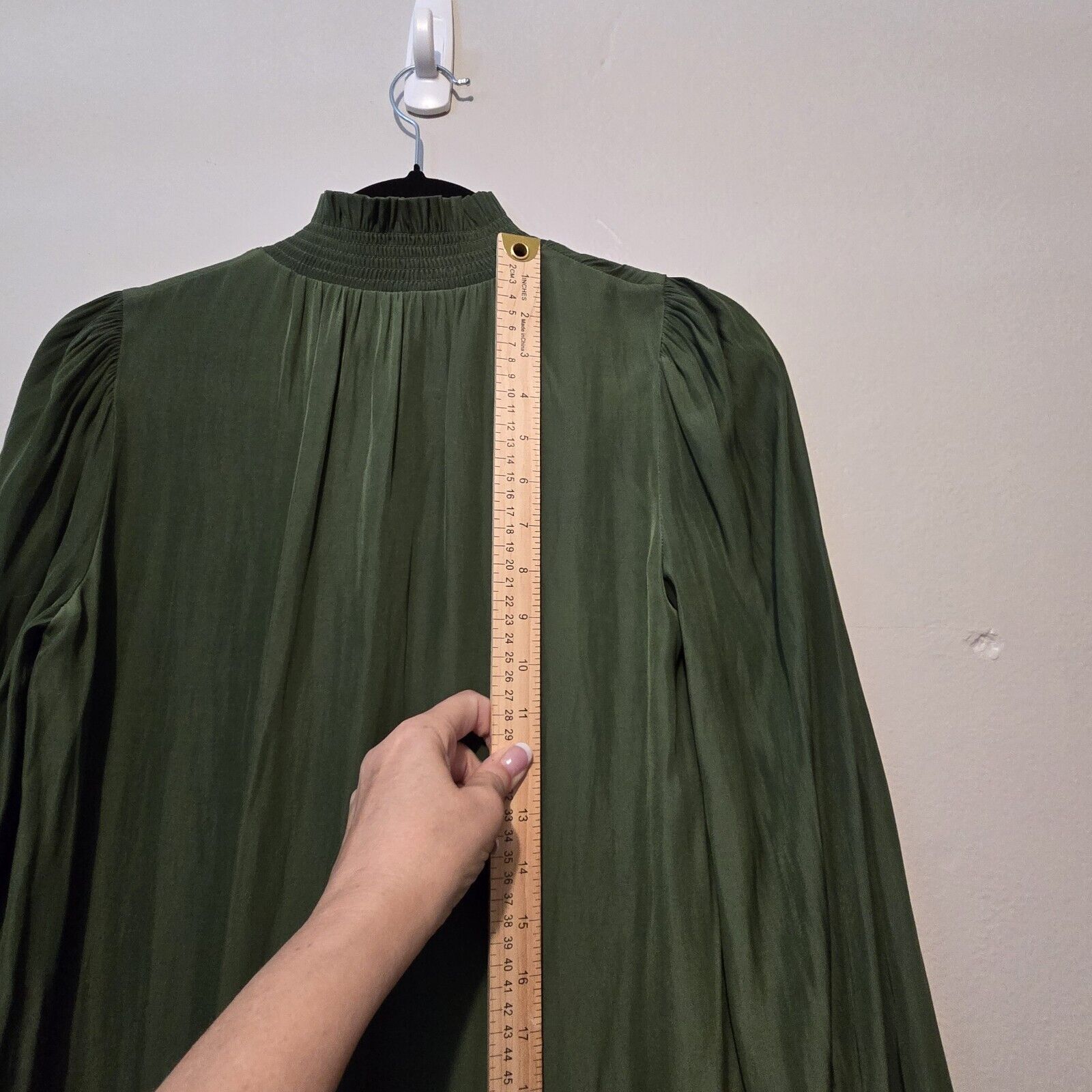 Wilfred Aritzia Garlyn Dress Size XS Green Pocket… - image 12