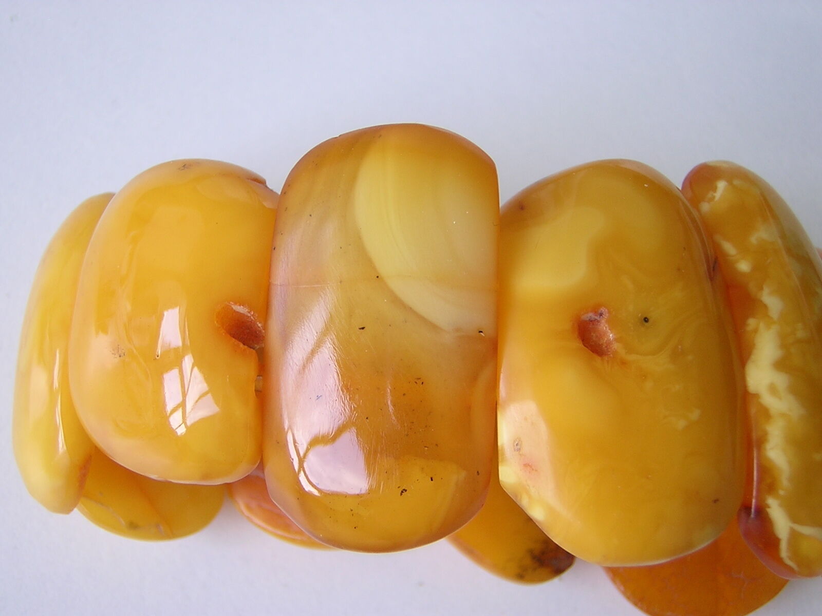 Natural Amber Bracelet Butterscotch 31.8 g Genuin… - image 9